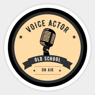 old school voice actor Sticker